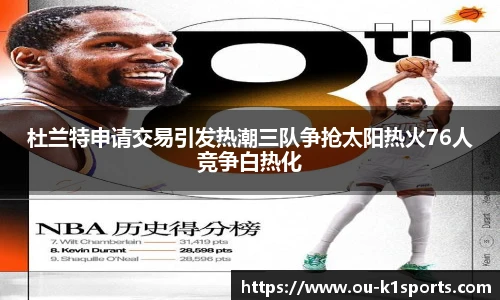 杜兰特申请交易引发热潮三队争抢太阳热火76人竞争白热化